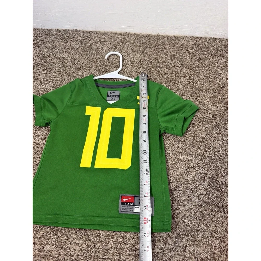 Nike Toddler #10 Oregon Ducks Green Football Jersey Size 2T Kids
